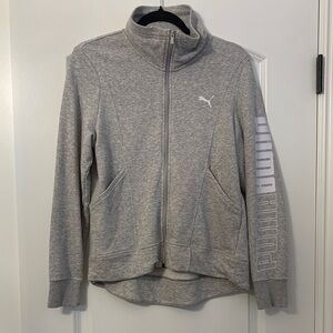 Puma Heather Gray Track Jacket